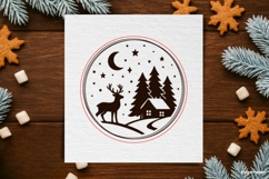 Winter Coffee Coaster Laser Cut | Drink Coaster | SVG Product Image 2