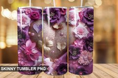 3D Valentine's Day Tumbler Design | Sublimation Wrap 20 Oz Product Image 1