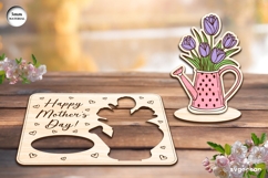 Mother&#039;s Day Pop Up Card Laser Cut | Glowforge | SVG Product Image 1