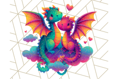 Cute Fantasy Dragon Clipart PNG, Bold Baby Dragon Clip Art Product Image 3