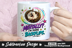 Lazy Panda Doing Nothing Is My Thing Tea Mug Design Product Image 1