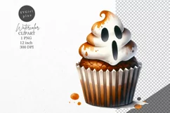 Halloween clipart, Halloween cupcake, Autumn clipart Product Image 1