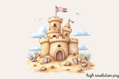 Watercolor Coastal Clipart PNG Product Image 1