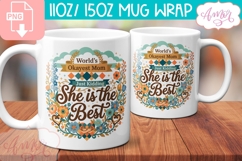 Funny Mom Mug Wrap sublimation PNG, Mother's day mug Product Image 2