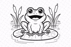 Frog Coloring Pages for Kids | Fun &amp; Kid-Friendly Product Image 1
