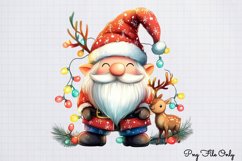 Christmas Gnome Sublimation Clipart PNG Product Image 1