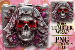 SERENE GIFT 20oz TUMBLER WRAP, Skull Product Image 1