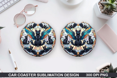 Mythical Car Coaster Sublimation| Mythical Coaster PNG Product Image 1