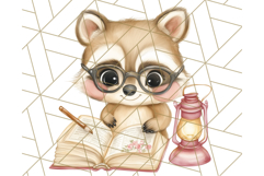 Bookish Animals PNG Clipart with Cozy Reading Elements Product Image 3