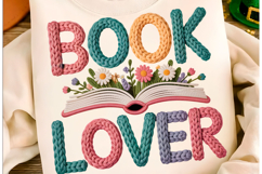Book Lover Floral Reading PNG Product Image 1