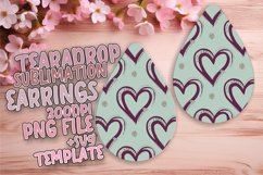Bright Teardrop Earrings Design for DIY , Heart Product Image 1