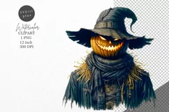 Halloween clipart, Scarecrow clipart, Autumn clipart Product Image 1
