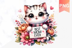 Best mom ever Sublimation - Mother's Day Clipart PNG Product Image 1