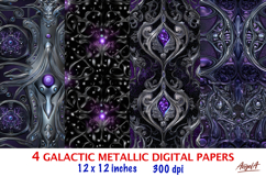 Iridescent holographic digital paper bright ornament pattern Product Image 1