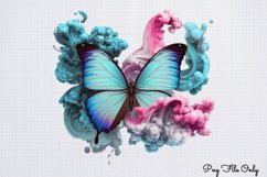 Smoke Butterflies Clipart PNG Product Image 1