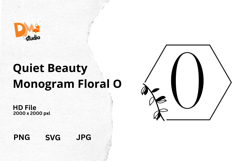 Quiet Beauty Monogram Floral Product Image 1