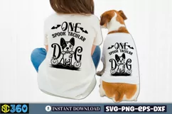 One spook tacular dog SVG, Halloween Dog Bandana SVG Product Image 2