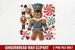Gingerbread Man Clipart PNG Product Image 1