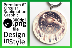 Elegant Keychain Round Design Template , Mystic Product Image 1