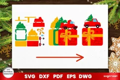 Christmas Truck Card Holder Laser Cut | Money Holder Product Image 2