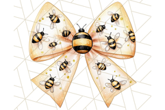 Watercolor Summer Bow Clipart PNG, Coquette Bright Bow Png Product Image 3