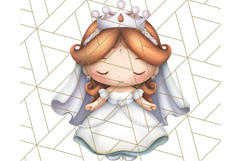 Princess Clipart PNG, Cute Royal Girl Clip Art Product Image 3