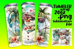 Tropical Treats: 20oz Summer Snowman Wraps Product Image 1