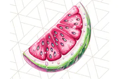 Pink Summer Clipart, Cute Beach Icons, Aesthetic PNG Product Image 3