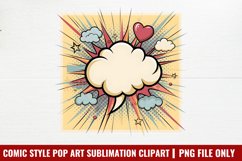 Comic Style Pop Art Sublimation Clipart PNG Product Image 1