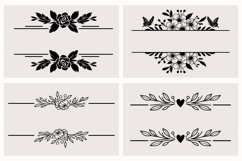 Floral Flowers Decorative SVG Bundle, Wedding Flower Clipart Product Image 13