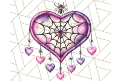 Pastel Goth Halloween PNG Clipart, Creepy Cute Art Product Image 3