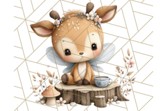 Forest Fairy Garden Creatures PNG, Whimsical Woodland Art Product Image 3