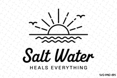 Salt Water Heals Everything Svg | Quotes Svg | Svg Cut Files Product Image 1