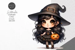 Halloween clipart, Witch clipart, Kids Halloween Product Image 1
