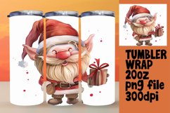 Christmas Gnome Holiday 20oz Tumbler Wrap Sublimation Product Image 1