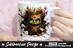 Tree Stump Monster Clipart Sublimation PNG Product Image 1