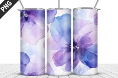 Flowers Tumbler Wrap | Sublimation Design | Tumbler PNG Product Image 1