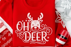 Oh Deer Svg, Christmas Reindeer Svg, Kids Christmas Svg. Product Image 4
