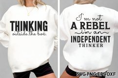 &quot;I&#039;m not a rebel, I&#039;m an, Back &amp; Front SVG Product Image 1