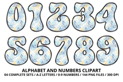 Fairytale Princess Alphabet Letters &amp; Numbers Clipart PNG Product Image 5
