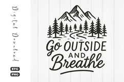 Go Outside And Breathe Sublimation PNG Product Image 1