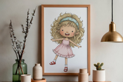 Summer Whimsical Girl Clipart Product Image 5
