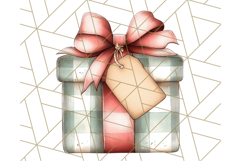 Vintage Christmas Ornaments and Presents PNG Holiday Clipart Product Image 3