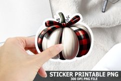 Halloween Pumpkin Sticker| Halloween Sticker PNG Design Product Image 1