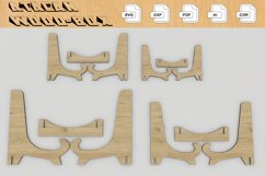 Wood Easels or Stand / Plate Holders / Laser cut files 386 Product Image 3