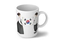 Student Pair Facing Taegeukgi Shared Pride PNG Product Image 6