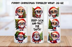 Funny christmas characters Tumbler Wraps|BUNDLE PNG. Product Image 15