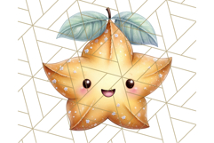 Fruit Doodles Clipart, Cute Cartoon Fruit PNG, Kawaii Food Product Image 3