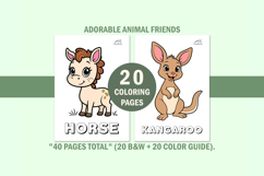 20 Cute Animal Coloring Book for Toddlers Product Image 15