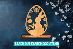 Easter Egg Laser Cut Stand SVG I Laser Cut Easter Egg Decor Product Image 8